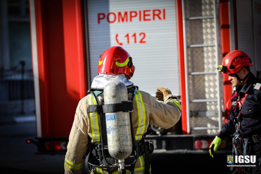 Imagine cu rol ilustrativ de la un incendiu, foto: IGSU